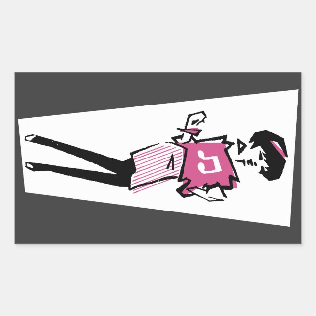 Adesivo Retangular Betty Beat (Frente)
