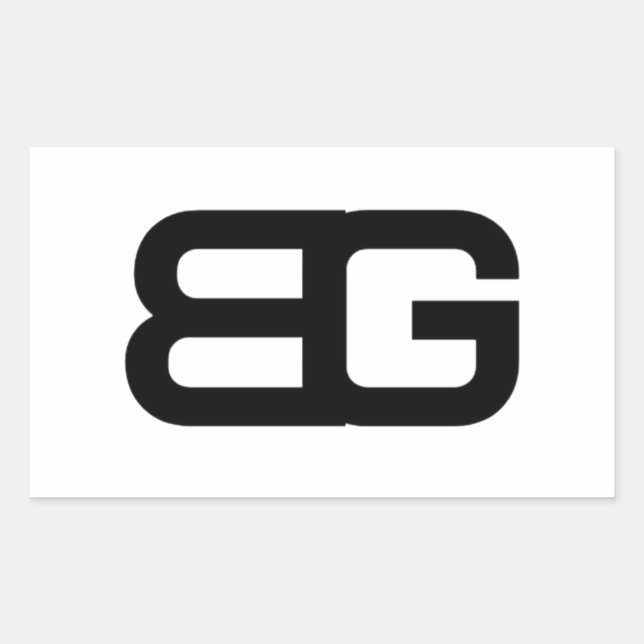 Adesivo Retangular BG Sticker (Frente)
