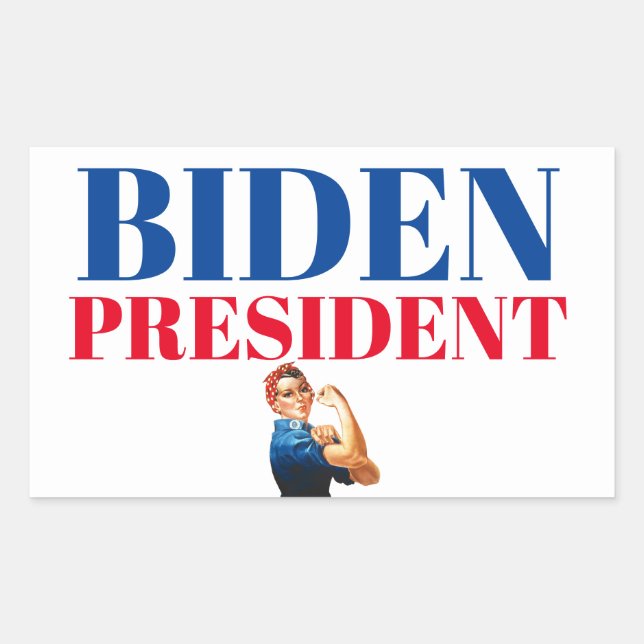 Adesivo Retangular Biden Presidente Sticker (Frente)