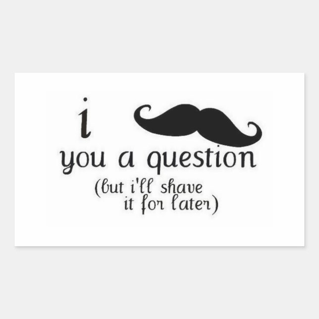 Adesivo Retangular bigode (Frente)