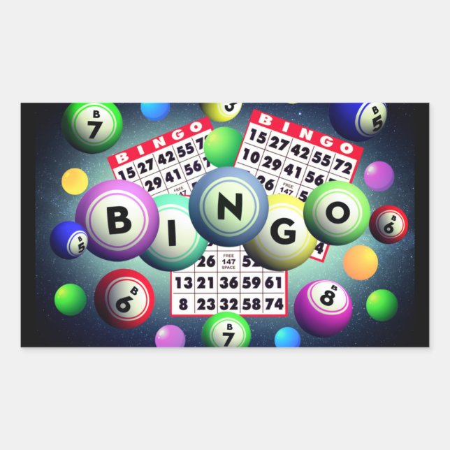 Adesivo Retangular Bingo     (Frente)