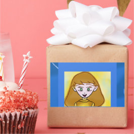 Adesivo Retangular Bingo Anime Sticker