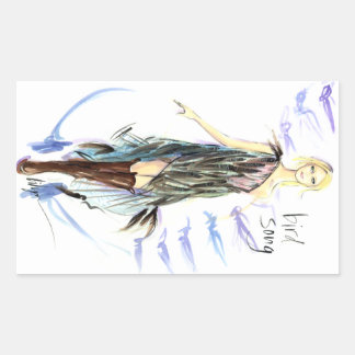 Adesivo Retangular Bird Song