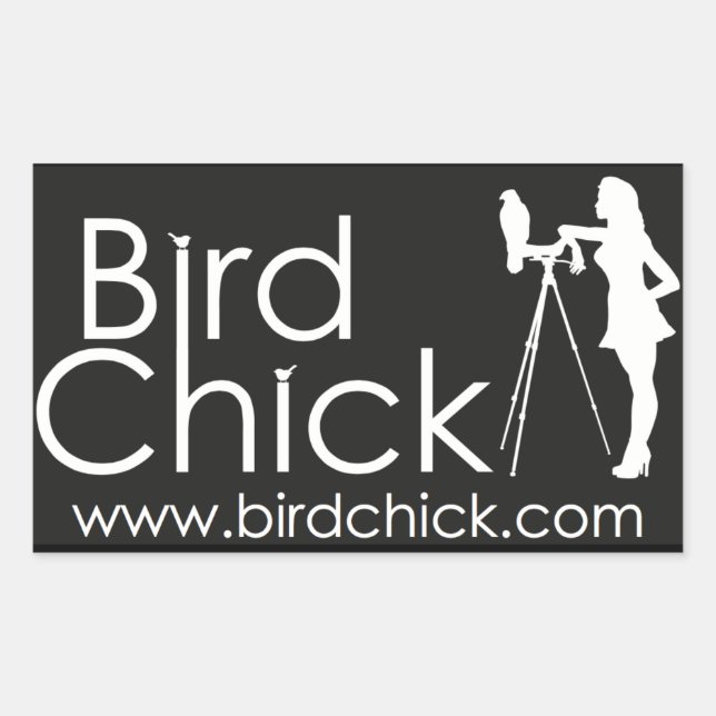 Adesivo Retangular Birdchick Stickers (Frente)