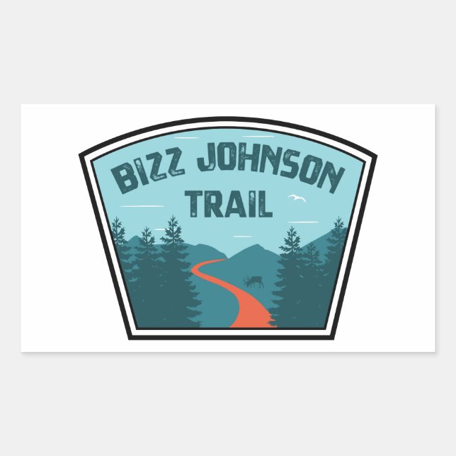 Adesivo Retangular Bizz Johnson Trail (Frente)
