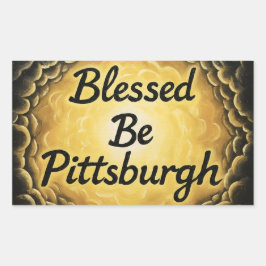 Adesivo Retangular BlessedBePittsburgh
