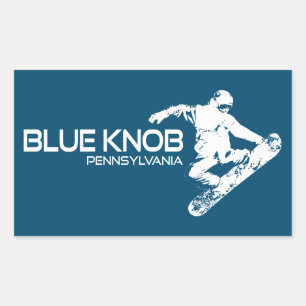 Adesivo Retangular Blue Knob Pennsylvania Snowboard