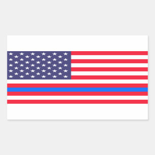 ADESIVO RETANGULAR "BLUE LINE FINO NA BANDEIRA "