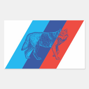 Adesivo Retangular BMW M Lobo