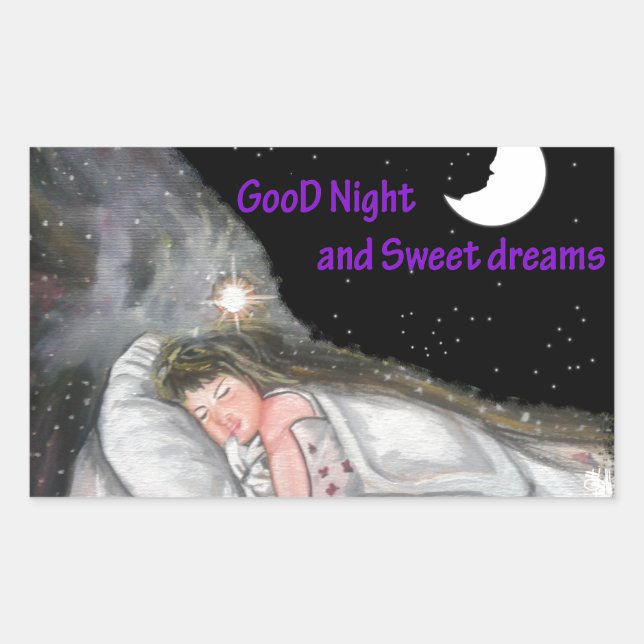 Adesivo Retangular Boa Noite (Frente)