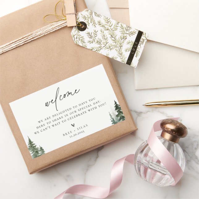 Adesivo Retangular Boas-vindas à Floresta Selvagem (Presentear)