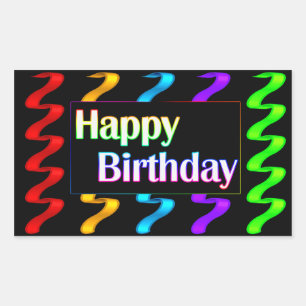 Adesivo Retangular Boas vindas de aniversário