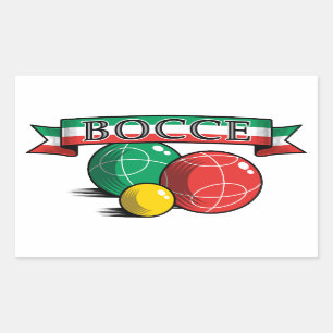 Adesivo Retangular Bocce na bandeira