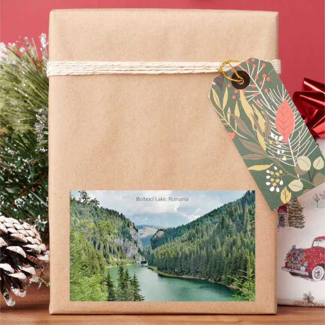 Adesivo Retangular Bolboci Lake, Romania (Feriado)