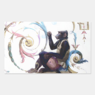 Adesivo Retangular Bolhas de Macacos
