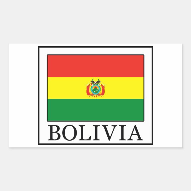 Adesivo Retangular Bolivia Sticker (Frente)