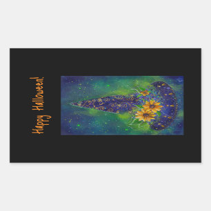 Adesivo Retangular Bolsa de chocolate de bruxas