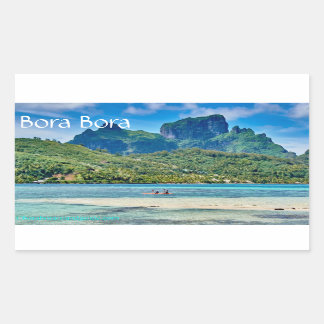 Adesivo Retangular Bora Bora Sticker