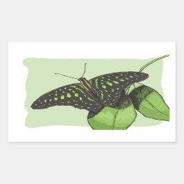 Adesivo Retangular Borboleta de Camuflagem da Natureza