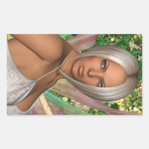 Adesivo Retangular Borboleta feericamente