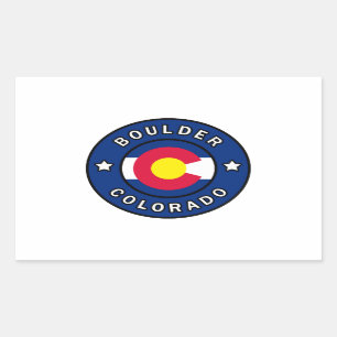 Adesivo Retangular Boulder Colorado
