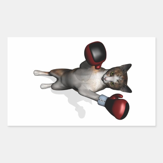 Adesivo Retangular Boxer Tabby (Frente)