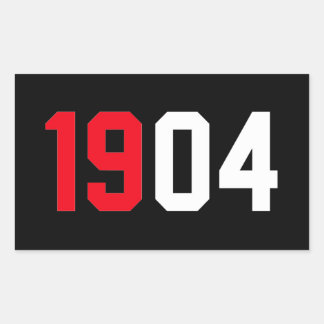 Adesivo Retangular Branco Vermelho Benfica 1904