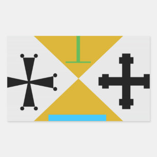 Adesivo Retangular Brasão de Calabria (Italia)