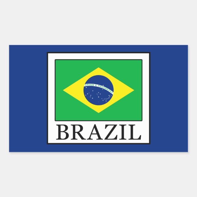 Adesivo Retangular Brasil (Frente)