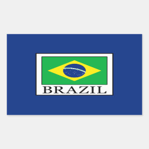 Adesivo Retangular Brasil
