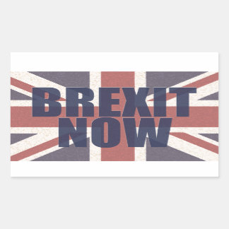 Adesivo Retangular Brexit Now Stickers