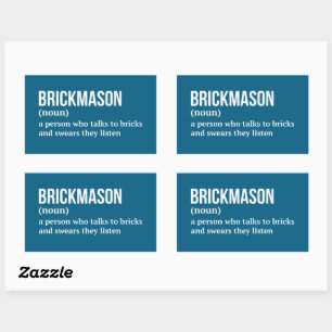 Adesivo Retangular Brick Masonry Humor Definition