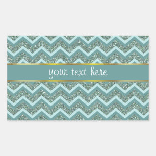 Adesivo Retangular Brilho da cerceta