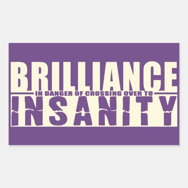 ADESIVO RETANGULAR BRILLIANCE VS INSANIDADE (Frente)