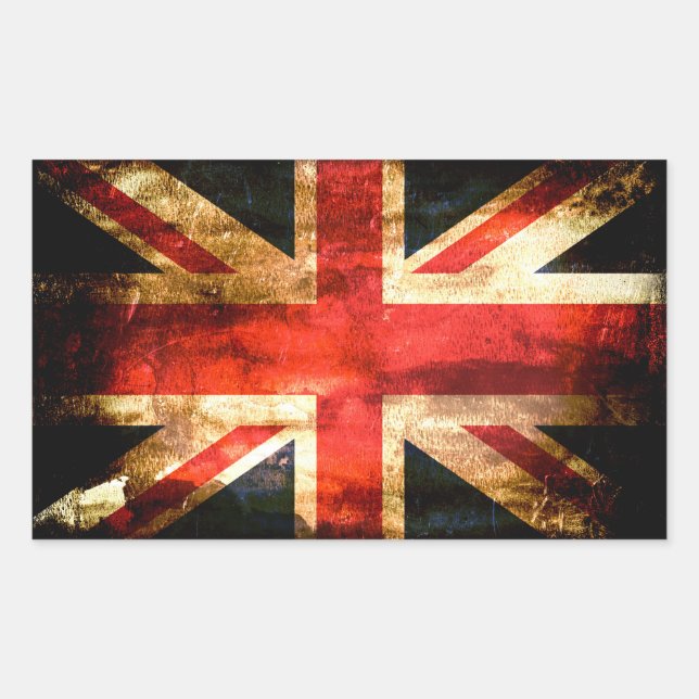 Adesivo Retangular Britânico (Frente)