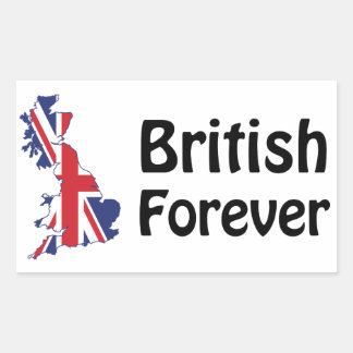 Adesivo Retangular British Forever