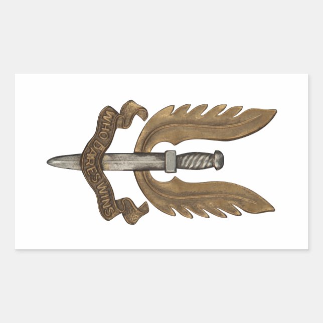 Adesivo Retangular British SAS (Frente)