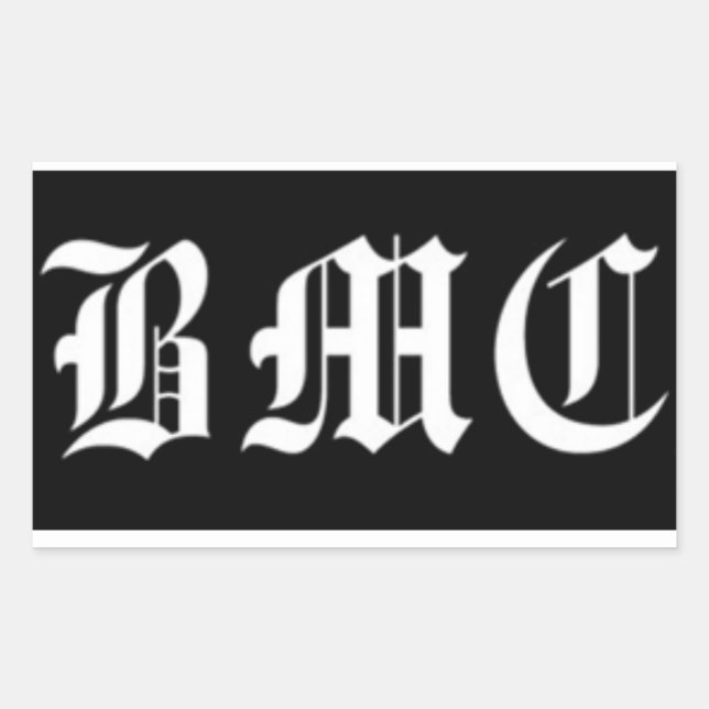 Adesivo Retangular Bromance BMC Noir (Frente)