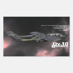 Adesivo Retangular Bronco OV-10