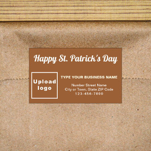 Adesivo Retangular Brown Saint Patrick Business Rettangker