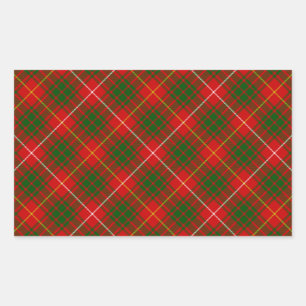 Adesivo Retangular Bruce tartan xadrez verde