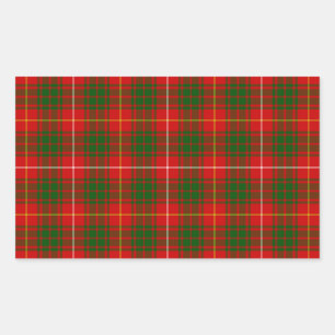 Adesivo Retangular Bruce tartan xadrez verde