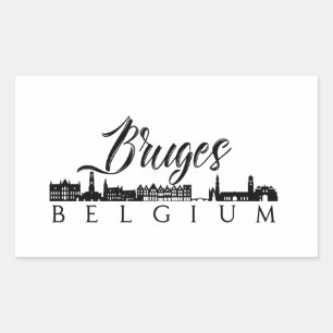 Adesivo Retangular Bruges, Bélgica