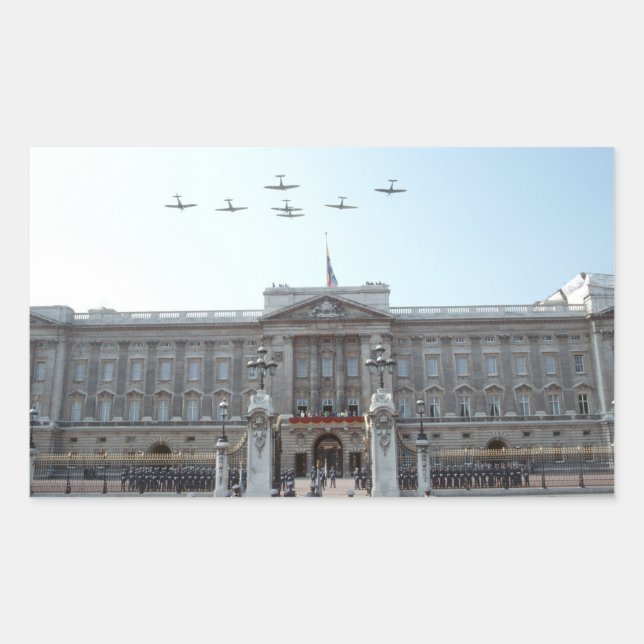 Adesivo Retangular Buckingham Palace Londres (Frente)