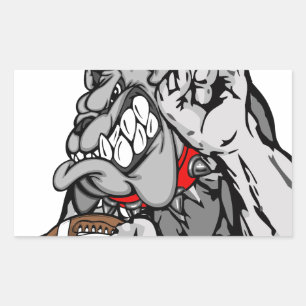 Adesivo Retangular buldogue