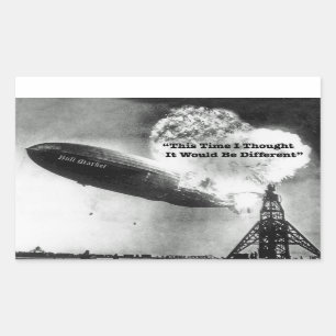 Adesivo Retangular Bull Market Crash Humor