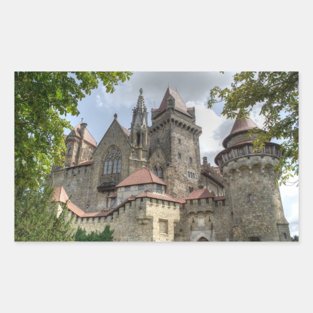 Adesivo Retangular Burg Kreuzenstein (Frente)