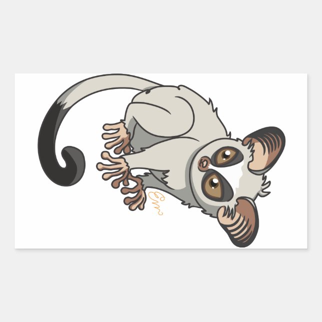 Adesivo Retangular Bush Baby Sticker (Frente)