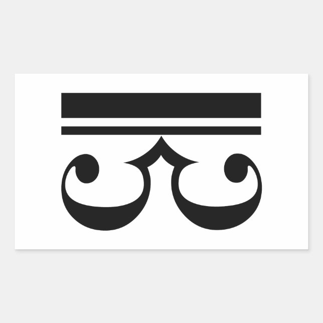Adesivo Retangular C-Clef (Frente)