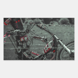 Adesivo Retangular cabeça de metal